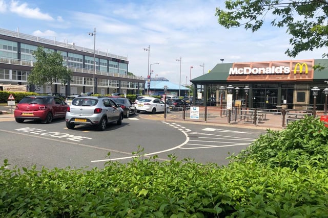 The queues at McDonald’s in Livingston were huge as the branch reopened for business today at Almondvale as drive-thru only.