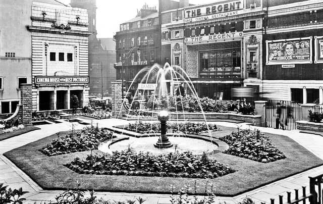 The Regent Cinema, Barker's Pool, Sheffield, later became the Gaumont Cinema. To the left of the picture is the old Cinema House