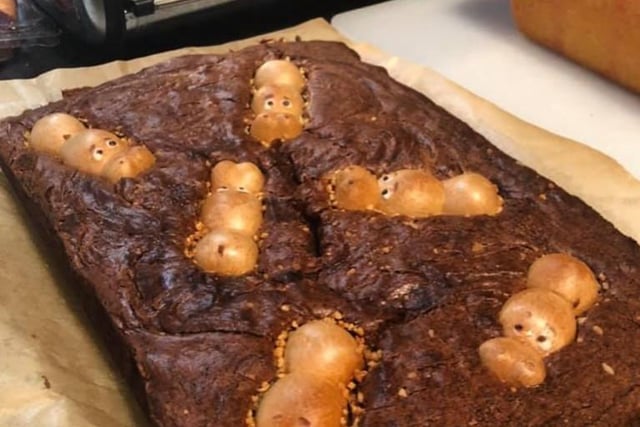 What a cute idea! We love these 'swimming hippo' brownies by Beth Telfer.