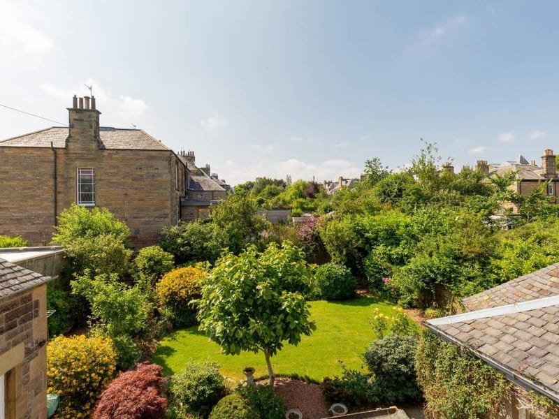 View over garden.