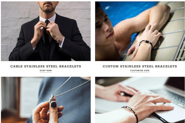 Bailey of Sheffield creates stainless steel jewellery engineered to last more than a lifetime. 
The firm says: ‘It’s about understated pieces that adapt with you and your changing style’.
https://www.baileyofsheffield.com