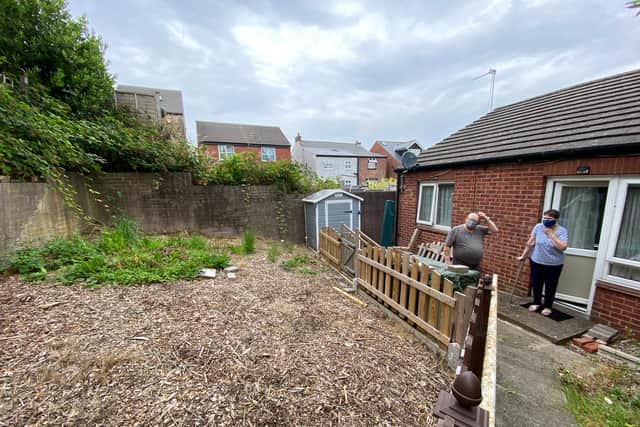 The back garden that was deemed 'finished'.