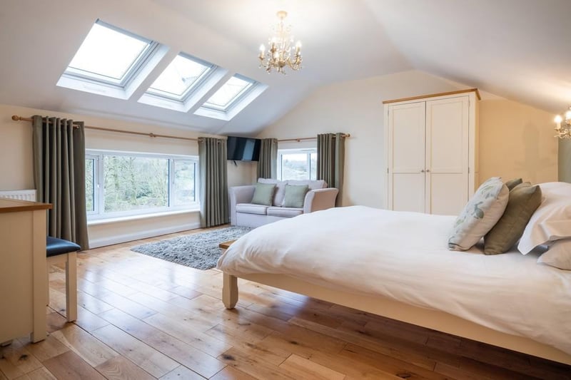 The second-largest bedroom is fitted with sky lights, enjoys the sunshine and boasts an ensuite shower room.