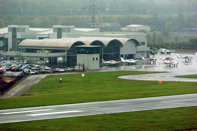 A view of the Sheffield City Airport in October 2004