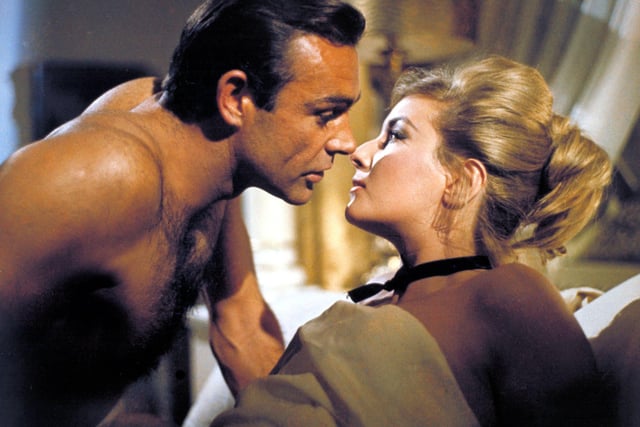 Sean Connery with Daniela Bianchi in From Russia With Love - 1963