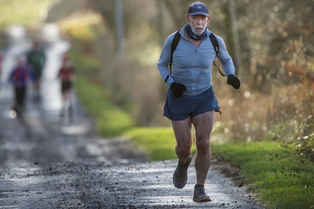 Paddy McDonald was among more than 70 runners taking part in Sunday's 10-mile social run