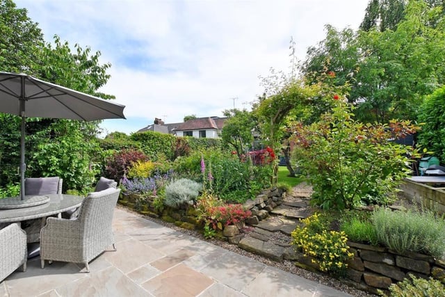 The landscaped garden offered a decked area as well as a patio for al-fresco dining