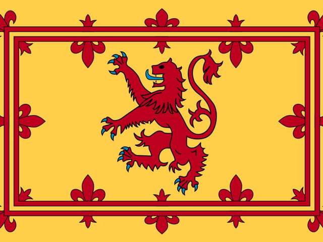 The Royal Banner of Scotland is flown regularly to celebrate the birthdays of the Queen and her relatives, as well as anniversaries like Coronation Day, and the Queen's Wedding Day.
