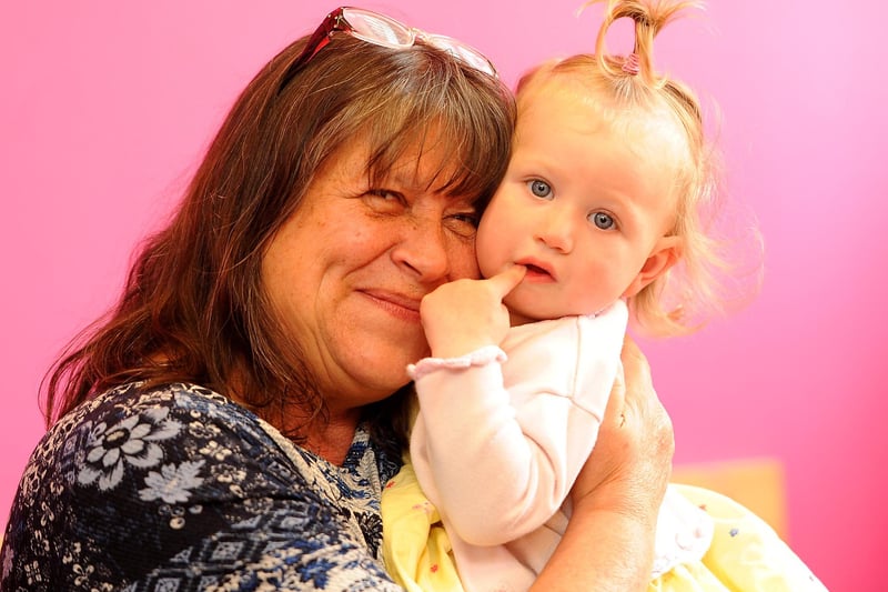 Lorraine Wilkinson with granddaughter Indie Wilkinson age 18 months (Pic: Fife Photo Agency)