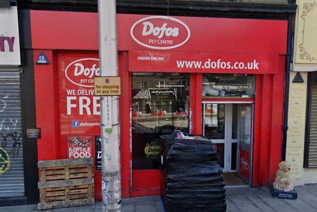 Edinburgh's oldest pet store, Dofos at 337 Leith Walk has been a family-owned business since 1953. They specialise in quality, nutritious dog food as well as dog accessories, dog grooming, and cat and other pet goodies.