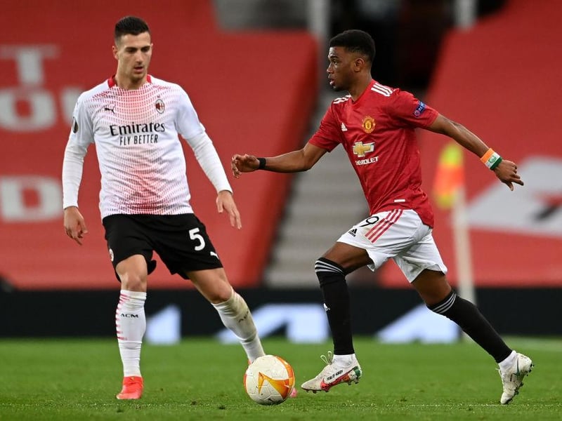 Manchester United wonderkid Amad Diallo looks set to miss out on a loan move to Wolverhampton Wanderers, Burnley or Crystal Palace. (The Athletic)
(Photo by Laurence Griffiths/Getty Images)
