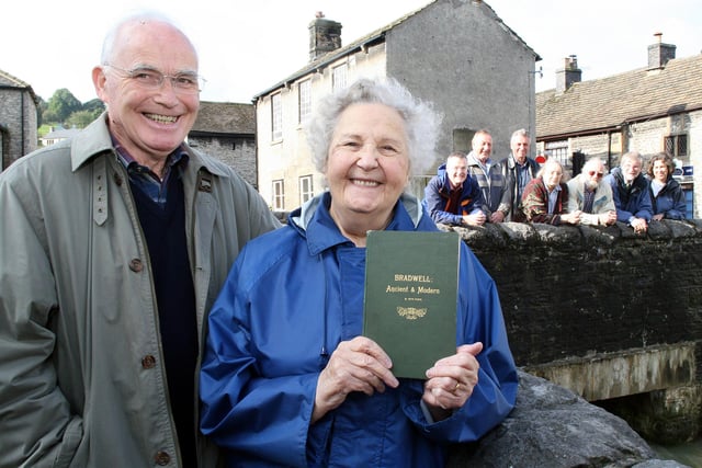 Chair Mike Emsen, Mary Bradwell and members of the Bradwell Historical Society pictured in 2006 who were researching and compiling for the book 'Bradwell After Seth', a modern tribute to resident and local historian Seth Evans.