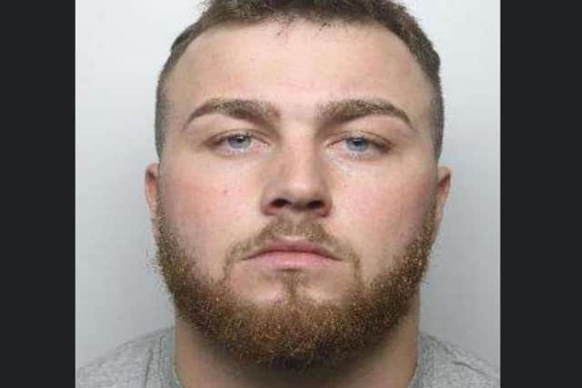 Pictured is Connor Bodkin, aged 24, of Broadwater, Bolton-upon-Dearne, Rotherham, who was sentenced at Sheffield Crown Court to 12 years of custody after he was found guilty of conspiring to supply class A drugs.