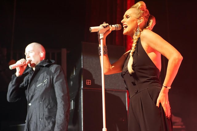 The Human League performing at the O2 Academy in Sheffield in 2010