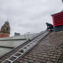 Work on the iconic Victoria Hall's roof is now completed