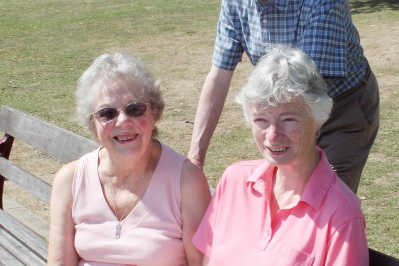 Friends of Queens Park   l to r  Betty Booth, John Lilley and Janet Murphy pictured in 2006