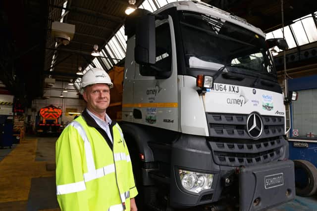 Neil Suter, Transport Manager, pictured in 2018
Officials urge people to to tell them if grit bins are empty
Pictured: Marie Caley NSST-01-11-18-Gritters-7