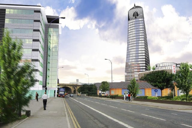 A 28-storey tower in Sheffield's Spital Hill, on land between Brunswick Road and Handley Street, was proposed back in the mid-noughties. Plans for what would have been one of the city's tallest buildings were subsequently scaled back before getting conditional consent in 2006, but construction never started.