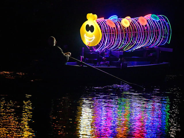 A giant caterpillar.