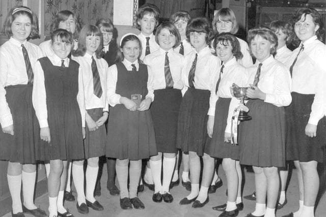 Pupils at Hartlepool's former Galleysfield School in either the 1960s or 1970s.