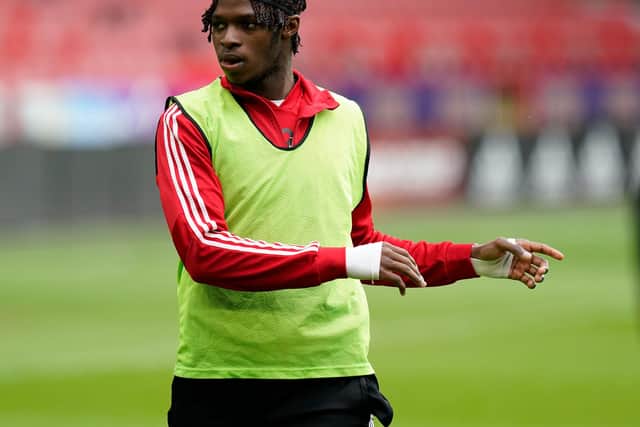 Femi Seriki is back at Sheffield United after joining Beerschot on loan: Andrew Yates / Sportimage