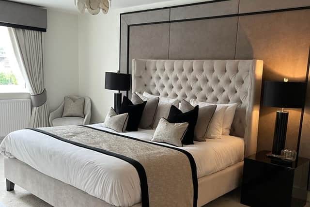 The master bedroom designed by Lisa Hensby of LH Interior Design