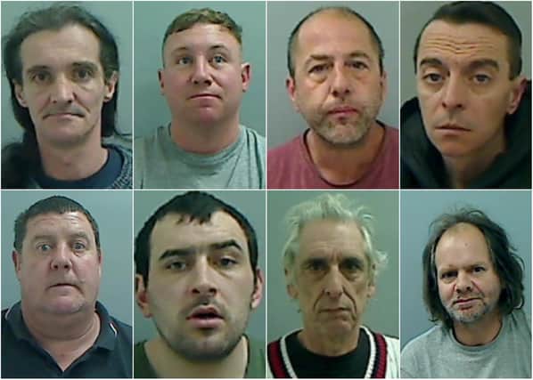 Just some of the Hartlepool criminals to have been locked up so far this year.
