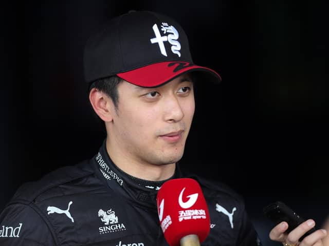 The F1 star Zhou Guanyu moved from Shanghai to Sheffield as a boy. The Alfa Romeo driver has explained the 'culture shock' he felt at the time. (Photo by Peter Fox/Getty Images)