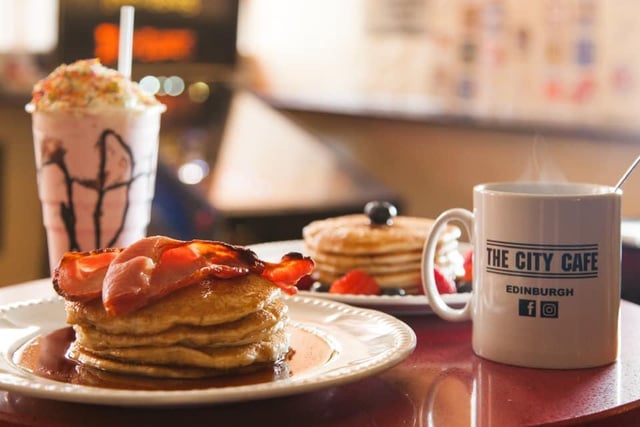 The kitted out 50s diner on Blair Street has not scrimped on details when it comes to decor and the food follows the American feel too – with pancakes and waffle stacks on the menu.