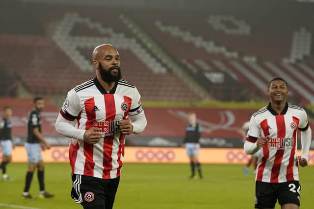 David McGoldrick, the Sheffield United centre-forward, faces his former club Southampton this weekend: Andrew Yates/Sportimage