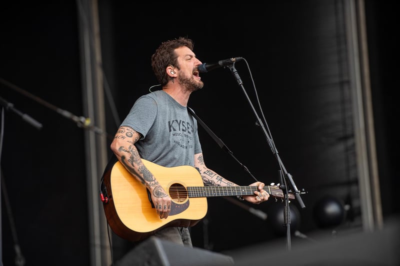 Frank Turner from Winchester plays The Common Stage. Picture: Vernon Nash (280821-143)