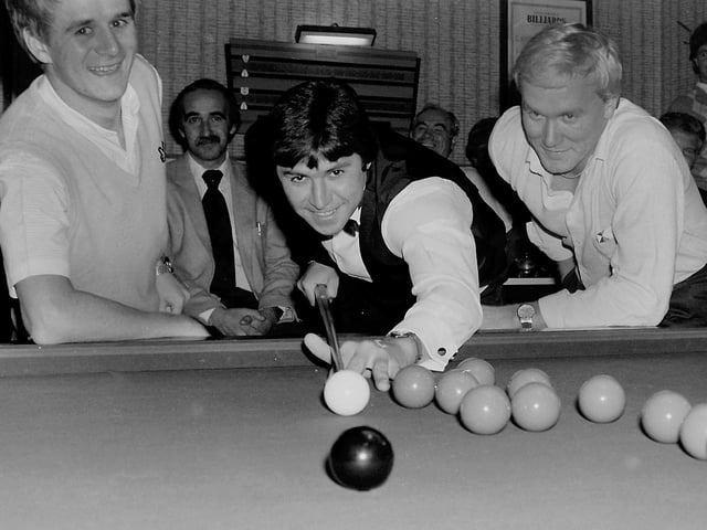 Snooker player Tony Knowles made an appearance at Hawick Tory Club in September 1984.