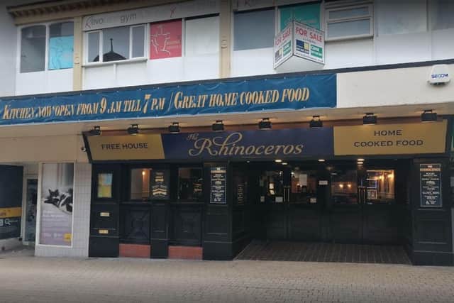 The Rhinoceros pub in Rotherham town centre