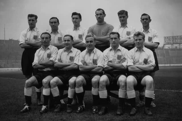Albert Quixall (front row, first right) became a legend at Sheffield Wednesday. (Photo by Keystone/Getty Images)