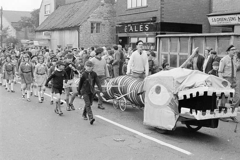 Spot any familiar faces in this carnival parade picture?