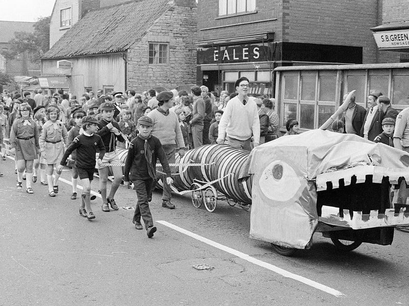 Spot any familiar faces in this carnival parade picture?