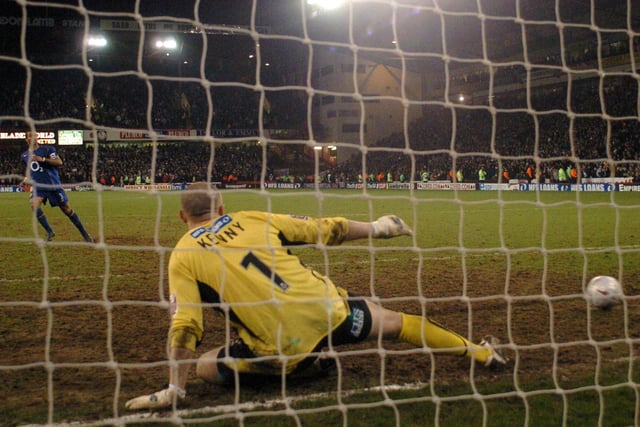 In 2004/05, United earned a replay against Arsenal but lost a penalty shoot-out at Bramall Lane