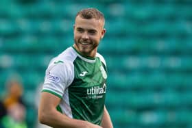 Hibs' Ryan Porteous is being linked with Sheffield Wednesday. (Photo by Ewan Bootman / SNS Group)
