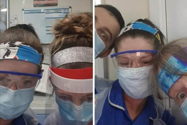 Leona's headbands have been donated to NHS workers across the region, to help ease the discomfort of constant mask wearing