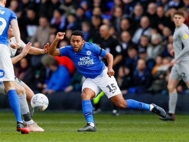 Ex-Blues defender Nathan Thompson in action for the Posh