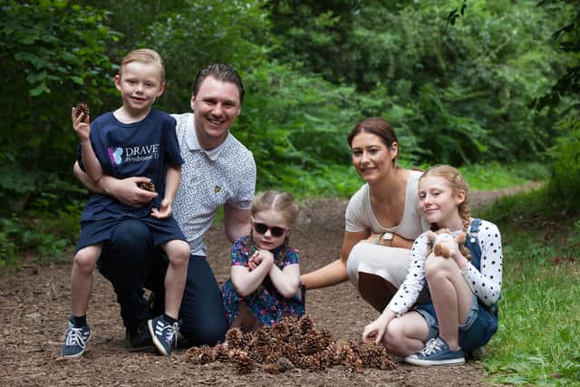 Dravet Syndrome: Sheffield youngster Penny Podmore, four, suffers 40 seizures in a day, due to rare condition, say her parents. Pictured is the Podmore family, left to right, Teddy, Adam, Penny, Carrie, and Ruby,