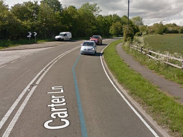 The first Shirebrook road on the list, with 13 recorded accidents.
