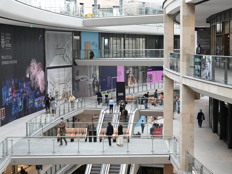 Mr Peel said: "Today is the day we've been waiting for, for a long tim- it marks the moment we bring a brand-new fashion district to Scotland. The brands opening their doors within St Jams Quarter are world-class."