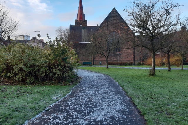 Meanwhile, in Broomhill, Glasgow, residents seem to have escaped the worst of the snow, though paths and roads remained icy.