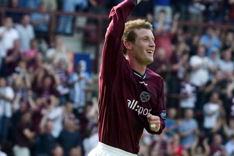 The striker was popular with the supporters but injury problems limited his playing time and eventually led to his release in 2004. He's now back at the club as manager of Hearts Women's team.