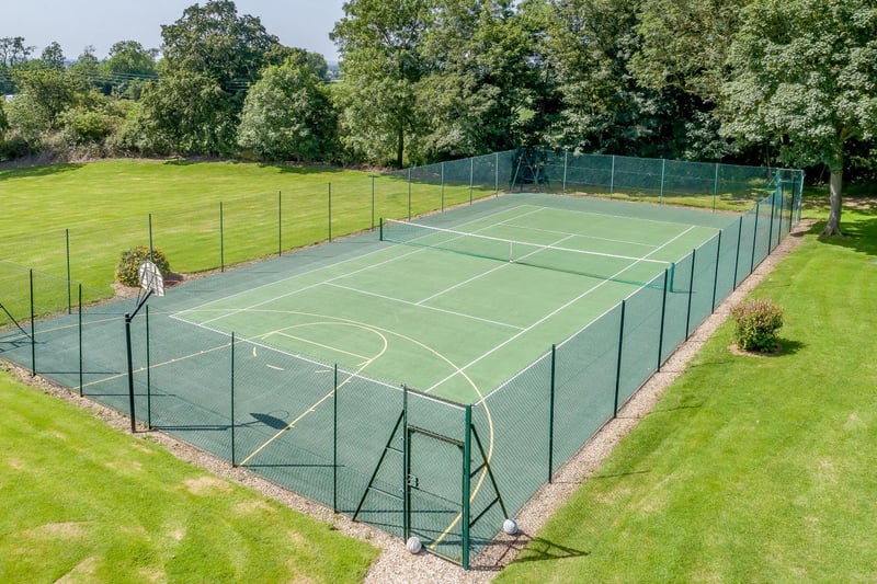 Enjoy a set on your own centre court with this tennis court