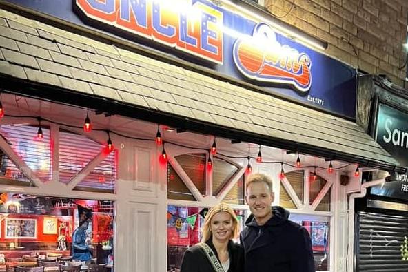 TV presenter Dan Walker took his Strictly Come Dancing partner Nadiya Bychkova to Uncle Sam's diner, on Ecclesall Road, in Sheffield, where he has been dining for many year. Picture: Dan Walker/Twitter.