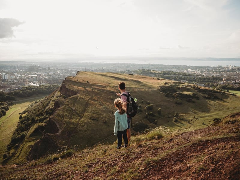 A walk up Arthur's Seat resulted in this view of Edinburgh from Dorota Markowska.