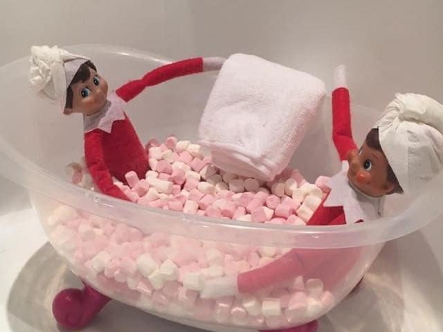 A relaxing bath of marshmallows - from Bekki Ashford-Bell.