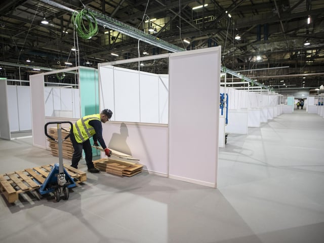 Other locations across the UK have been considered for similar transformations, including the The National Exhibition Centre in Birmingham, where owners said the 611 acre site “stands ready” should it be needed.